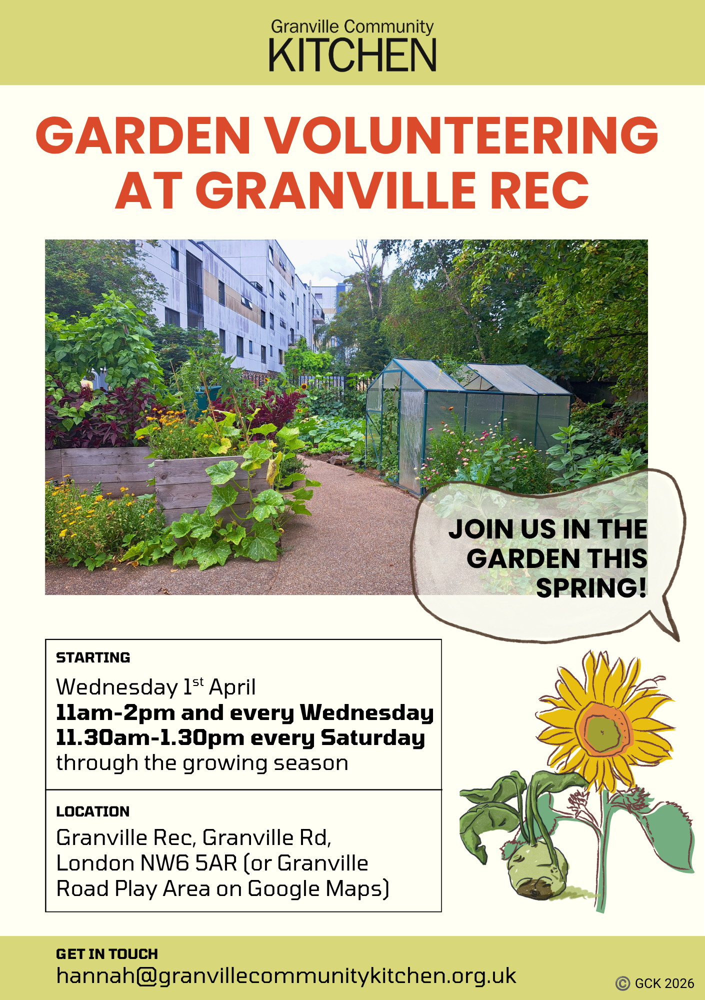 Garden Volunteering Wednesday Session